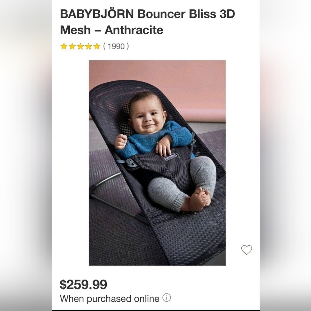 BABYBJORN Bouncer Bliss